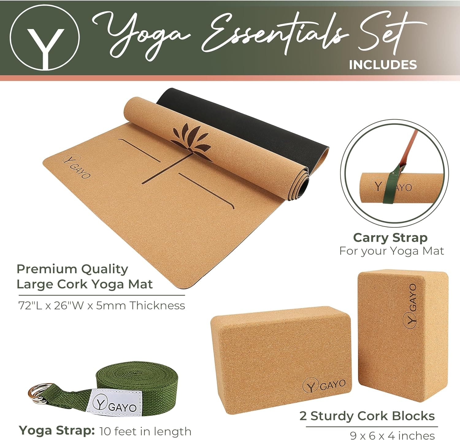 Ultimate Cork Yoga Essentials Kit
